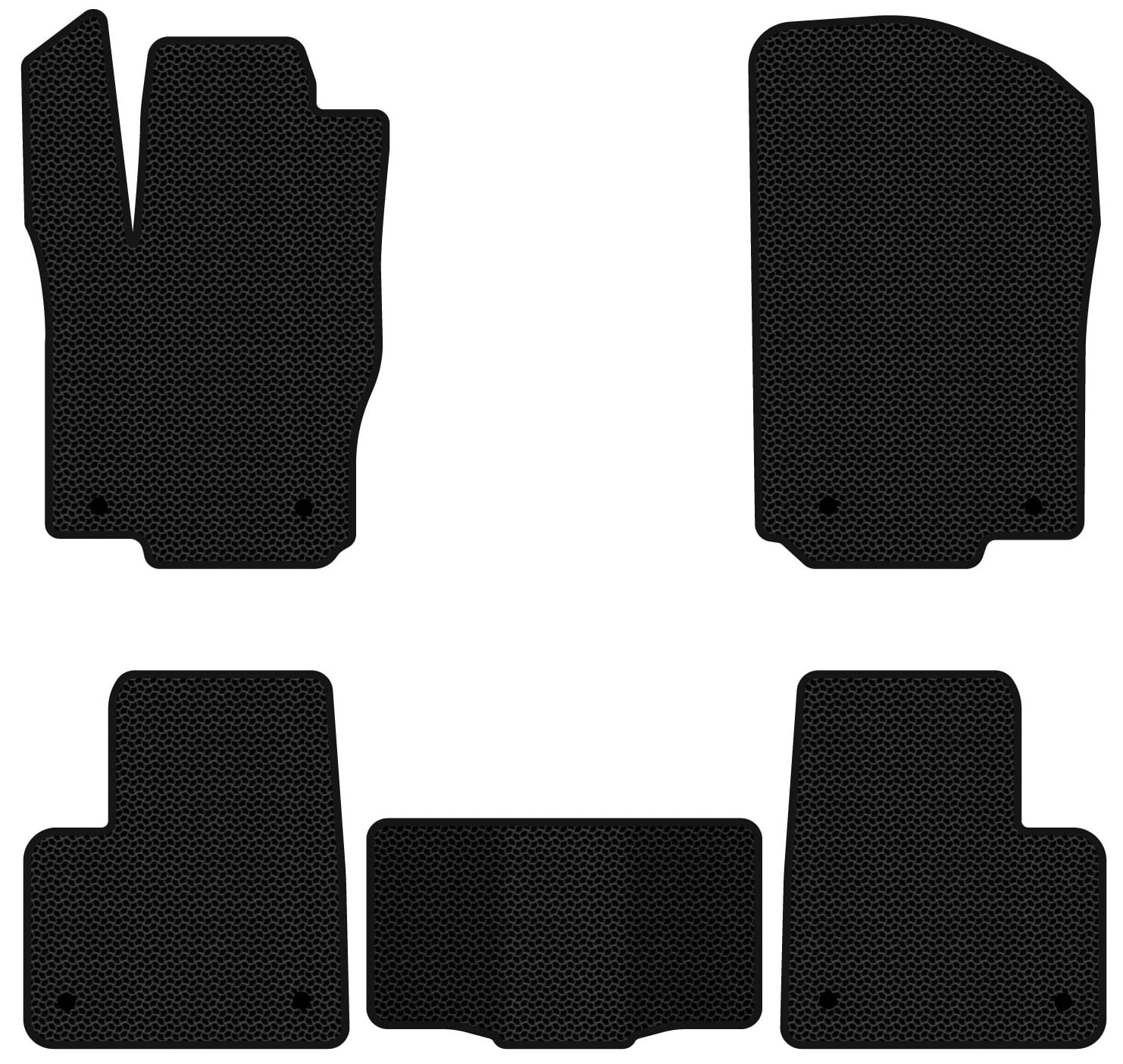 EVA коврики в салон авто EVAtech для ML-Class (W166) Mercedes-Benz 2011-2015 1 поколение SUV EU MB21534C5MS8KBB