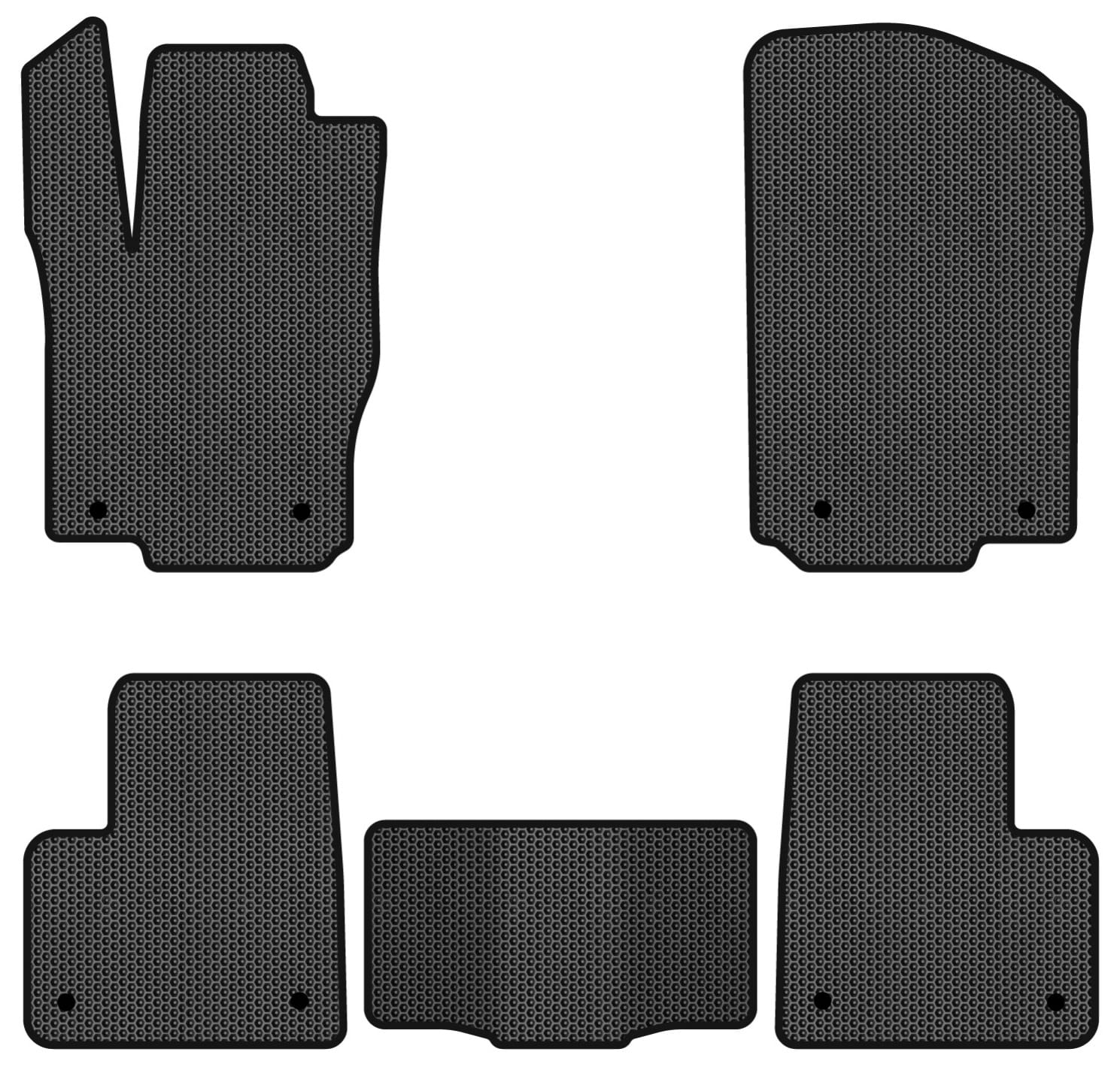 EVA коврики в салон авто EVAtech для ML-Class (W166) Mercedes-Benz 2011-2015 1 поколение SUV EU MB21534C5MS8SBB