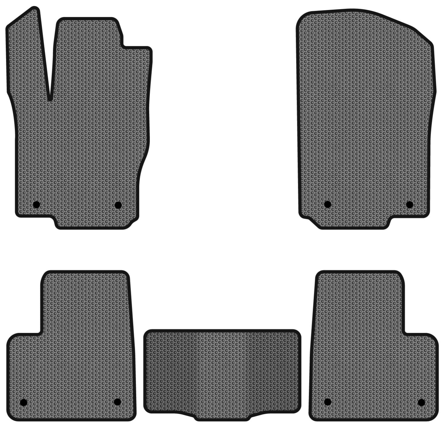 EVA коврики в салон авто EVAtech для ML-Class (W166) Mercedes-Benz 2011-2015 1 поколение SUV EU MB21534C5MS8SGB