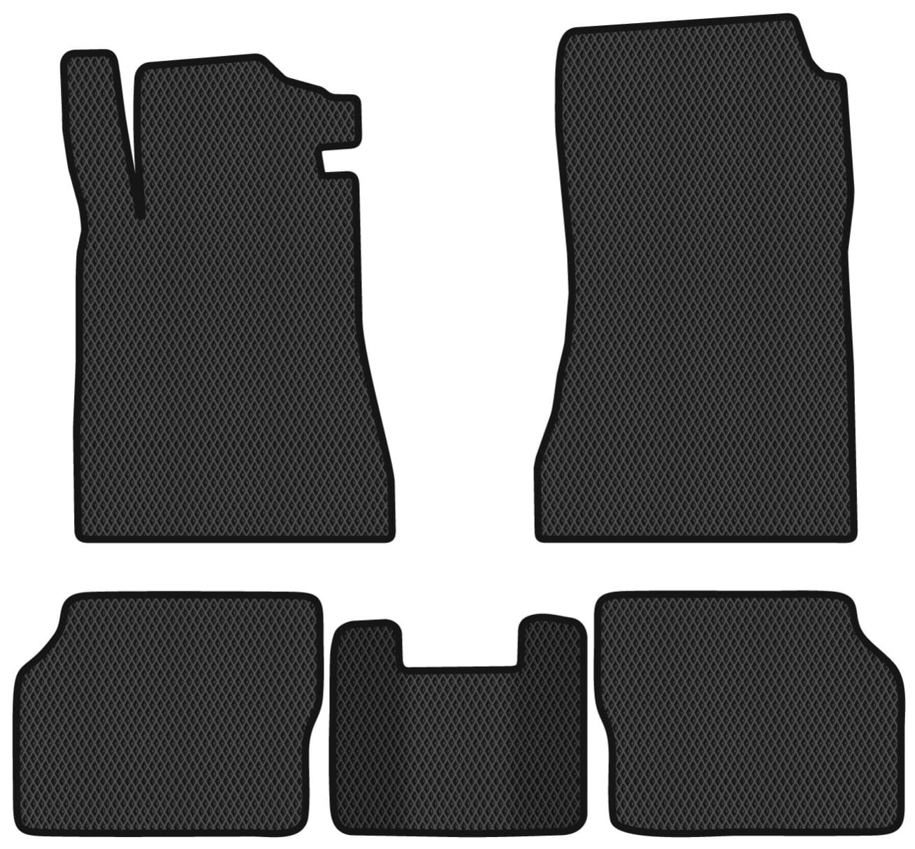 EVA килимки в салон авто EVAtech для S-Class (W140) Short Mercedes-Benz 1991-1998 3 покоління Sedan EU (MB22808C5RBB)