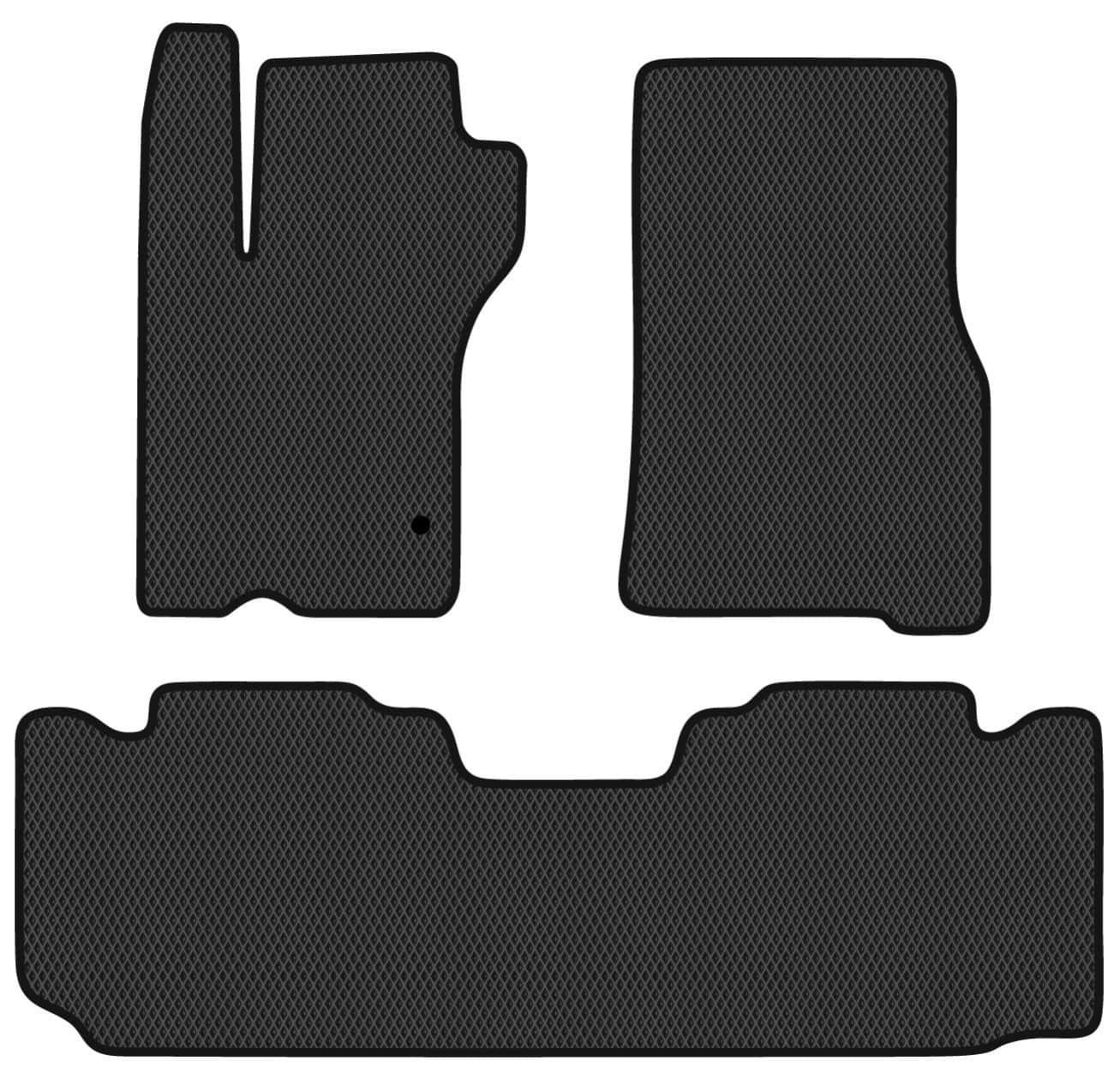 EVA коврики в салон авто EVAtech для ML-Class (W163) 7 seats Mercedes-Benz 1997-2005 1 поколение SUV EU MB23267Z3MS1RBB