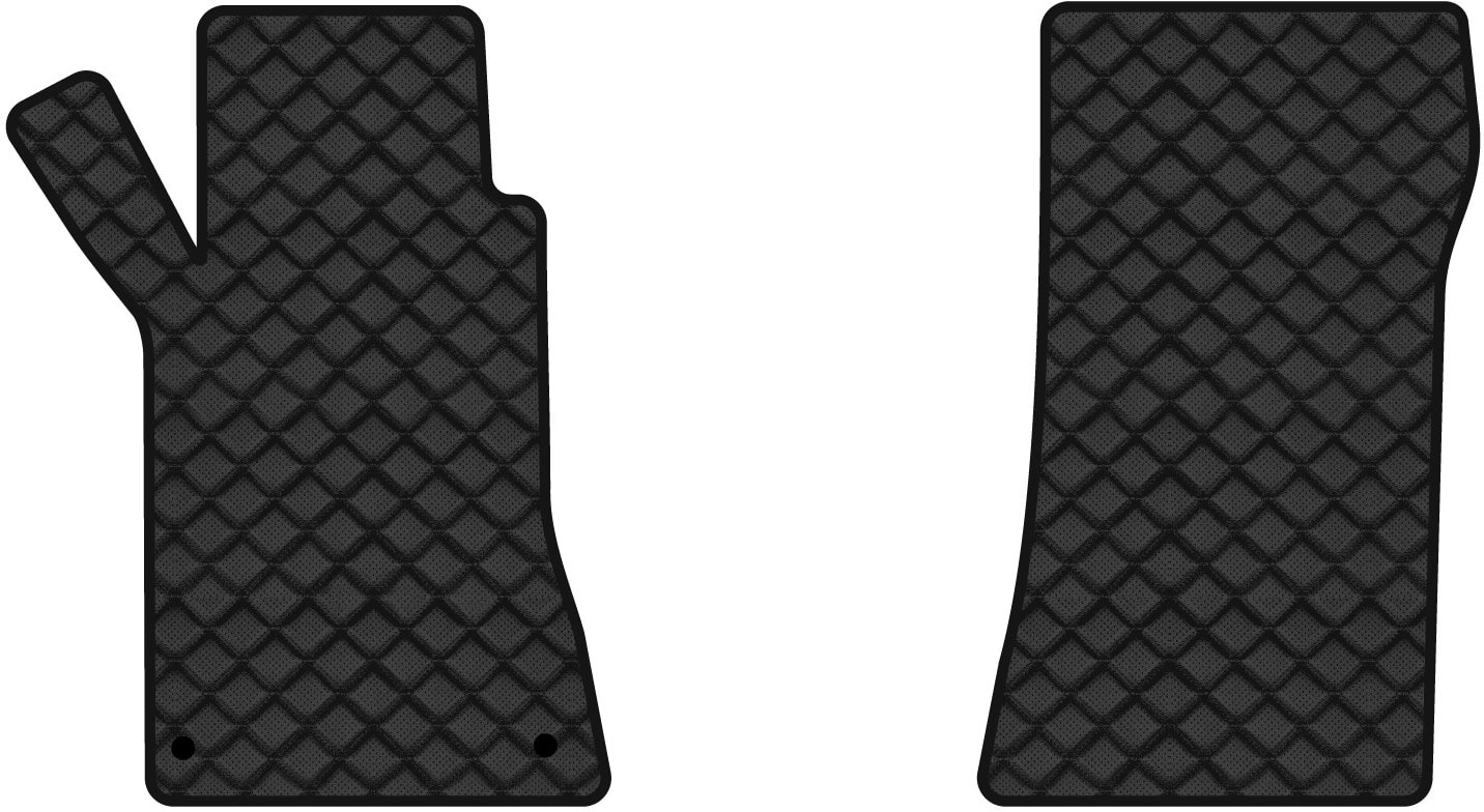 Коврики из экокожи в салон авто передние EVAtech ECO для C-Class (W203) RWD Mercedes-Benz 2000-2007 1 поколение Sedan EU (MB3152A2MS2BBB)