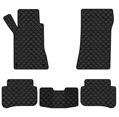 Фото - Коврики из экокожи в салон авто EVAtech для C-Class (W203) RWD Mercedes-Benz 2000-2007 1 поколение Sedan EU (MB3152C5MS2BBB)