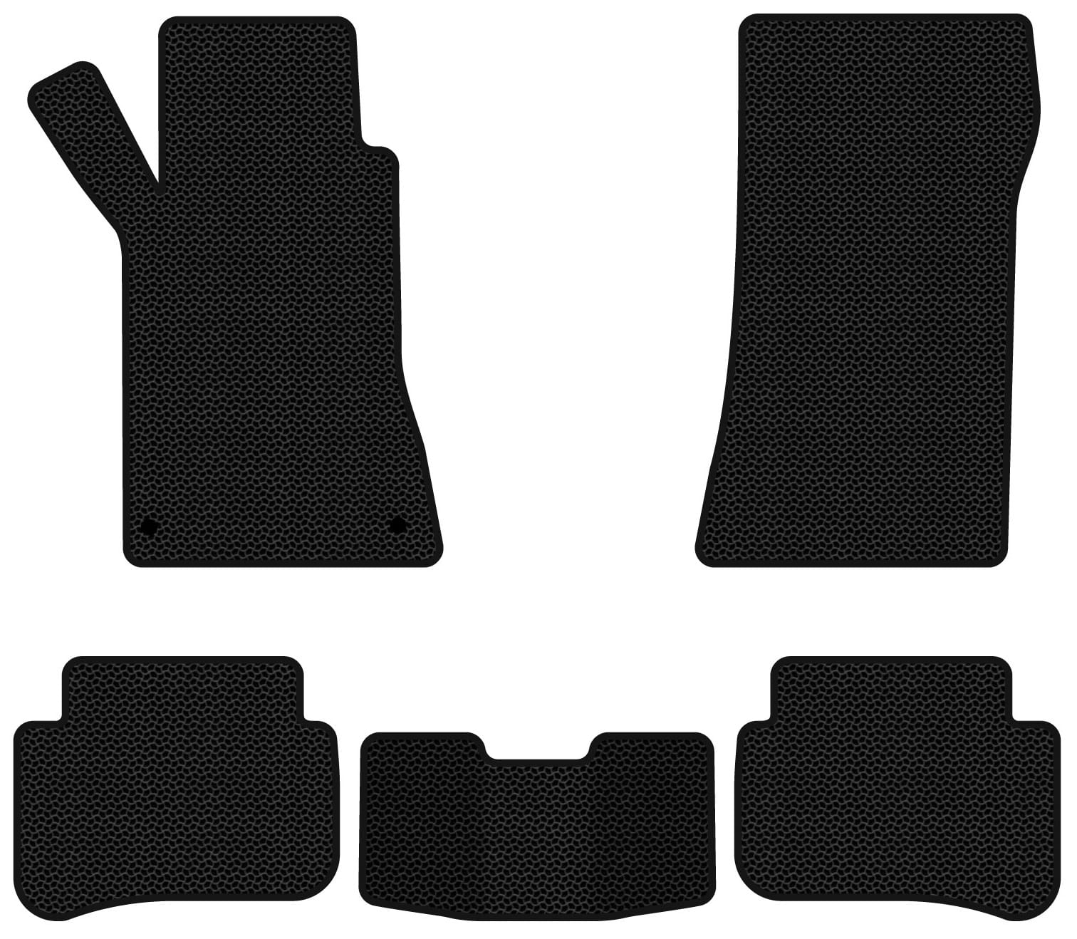 EVA коврики в салон авто EVAtech для C-Class (W203) RWD Mercedes-Benz 2000-2007 1 поколение Sedan EU MB3152C5MS2KBB