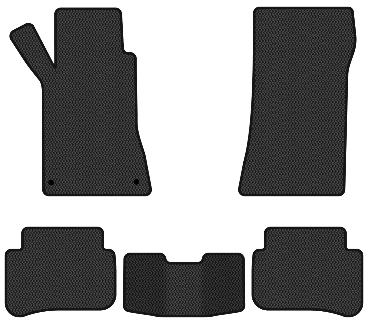 EVA коврики в салон авто EVAtech для C-Class (W203) RWD Mercedes-Benz 2000-2007 1 поколение Sedan EU MB3152C5MS2RBB