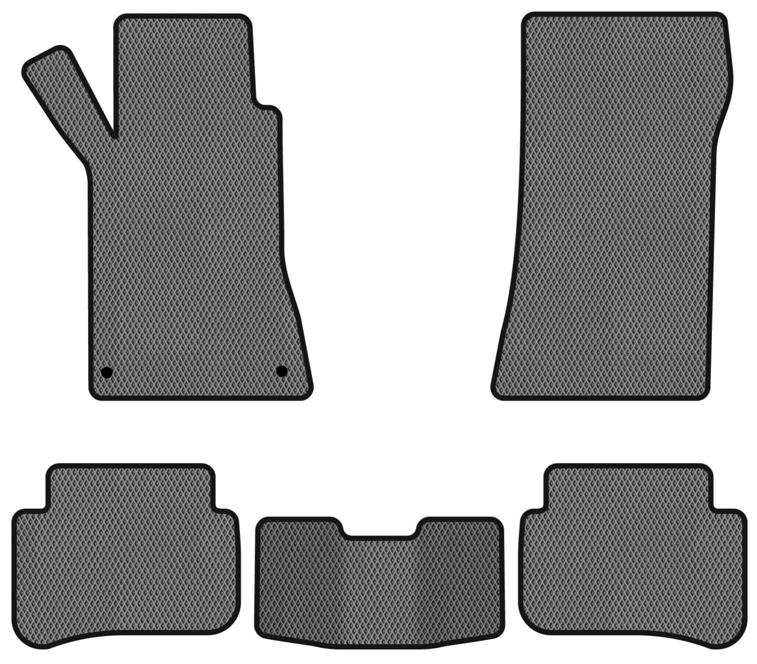 EVA коврики в салон авто EVAtech для C-Class (W203) RWD Mercedes-Benz 2000-2007 1 поколение Sedan EU MB3152C5MS2RGB
