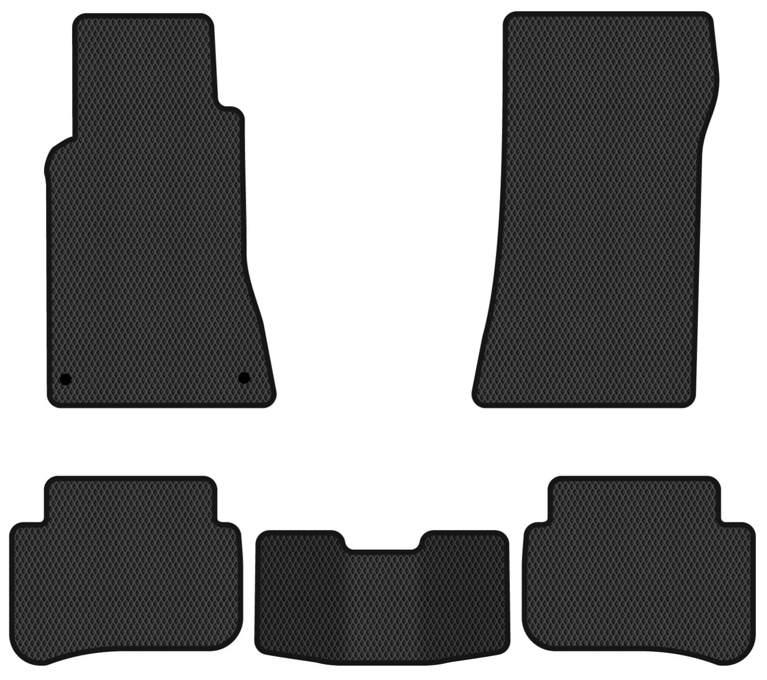 EVA коврики в салон авто EVAtech для C-Class (W203) RWD Mercedes-Benz 2000-2007 1 поколение Sedan EU MB3152CB5MS2RBB