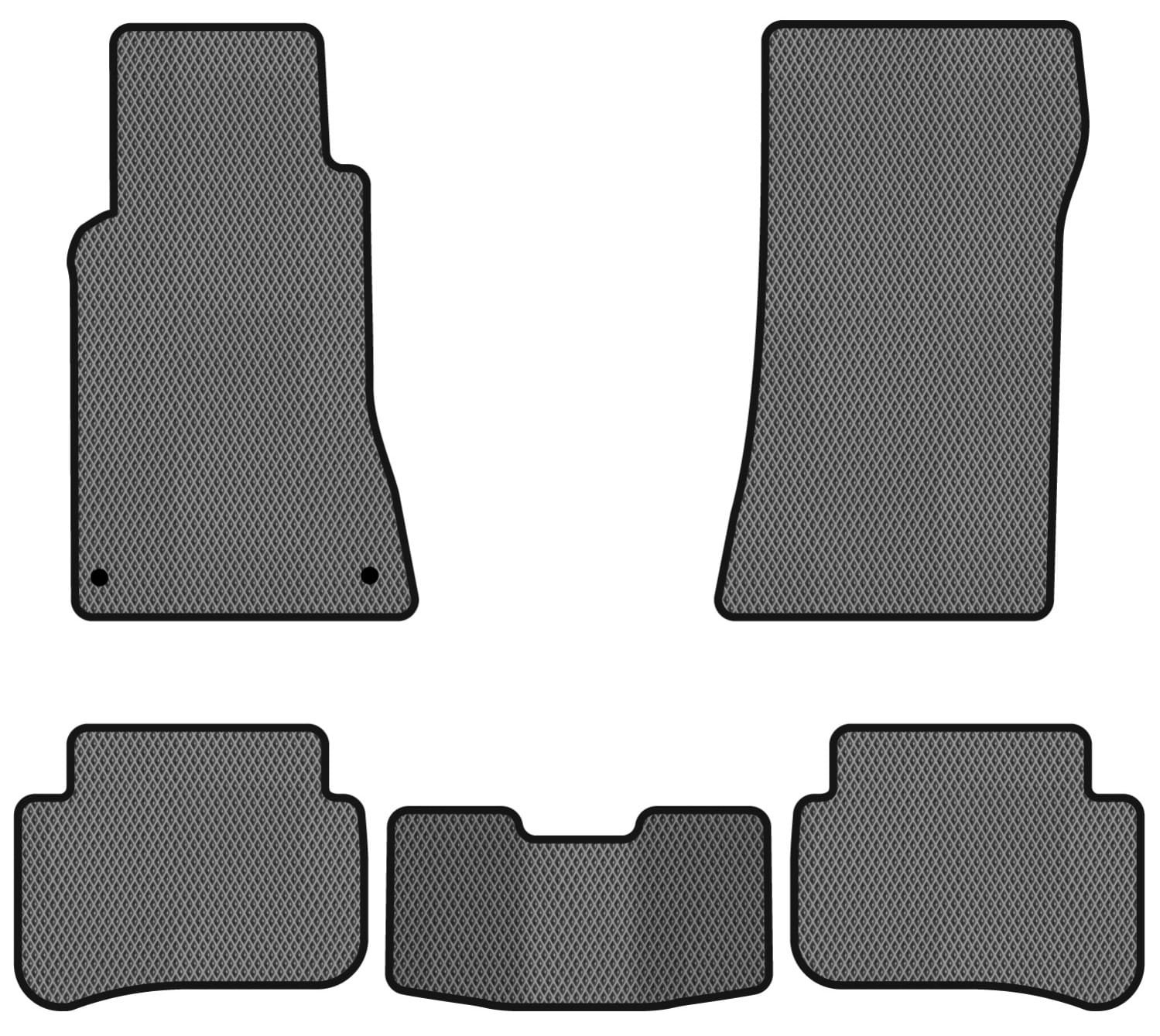 EVA коврики в салон авто EVAtech для C-Class (W203) RWD Mercedes-Benz 2000-2007 1 поколение Sedan EU MB3152CB5MS2RGB