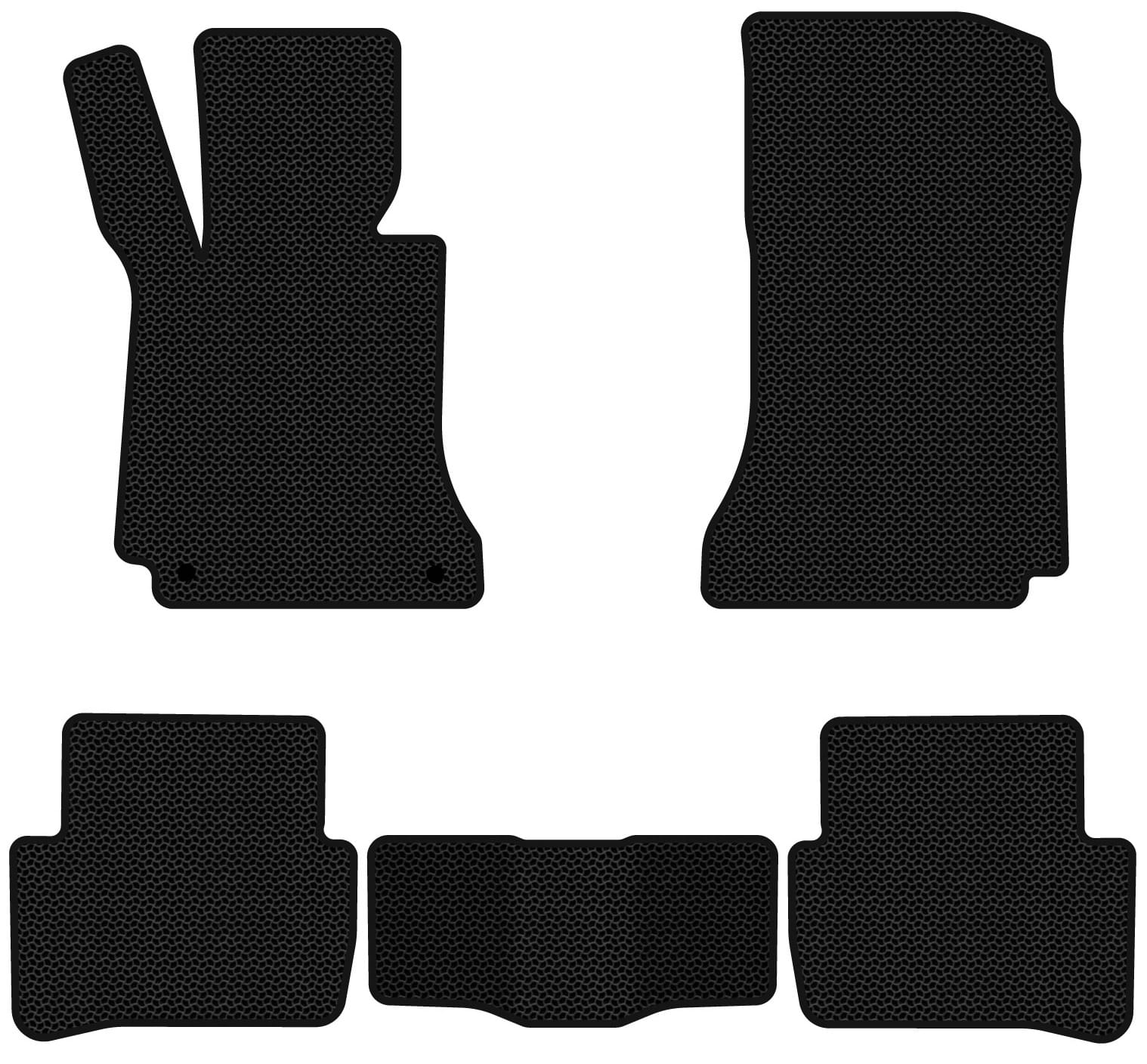 EVA коврики в салон авто EVAtech для C-Class (W204) Mercedes-Benz 2007-2015 1 поколение Sedan EU MB3156C5MS2KBB