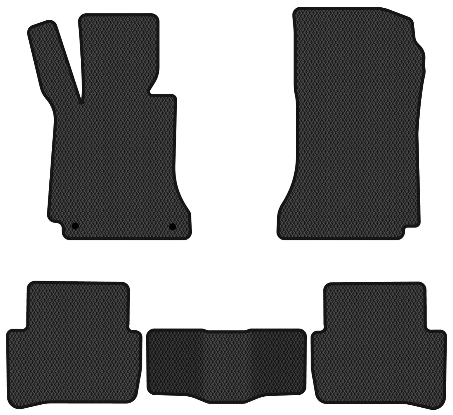 EVA коврики в салон авто EVAtech для C-Class (W204) Mercedes-Benz 2007-2015 1 поколение Sedan EU MB3156C5MS2RBB