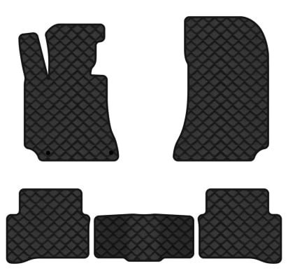 Коврики из экокожи в салон авто EVAtech для E-Class (W212) Mercedes-Benz 2009-2016 4 поколение Sedan EU (MB3160C5MS2BBB)