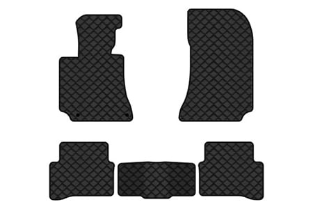 Коврики из экокожи в салон авто EVAtech для E-Class (W212) Mercedes-Benz 2009-2016 4 поколение Sedan EU (MB3160CB5MS2BBB)