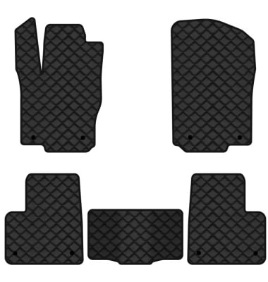 Коврики из экокожи в салон авто EVAtech для GLE-Class (W166) Mercedes-Benz 2015-2018 1 поколение SUV EU (MB3171C5MS8BBB)