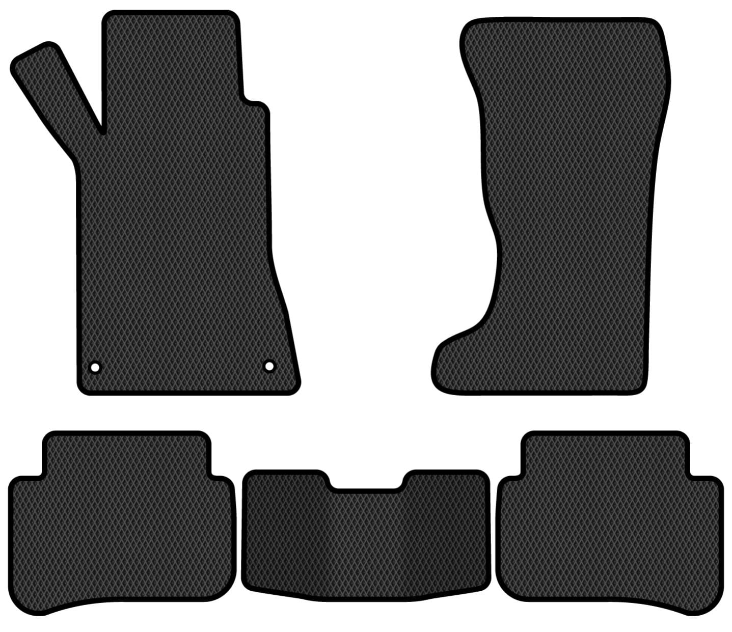 EVA коврики в салон авто EVAtech для C-Class (W203) 4WD Mercedes-Benz 2000-2007 1 поколение Sedan EU MB32453C5MS2RBB