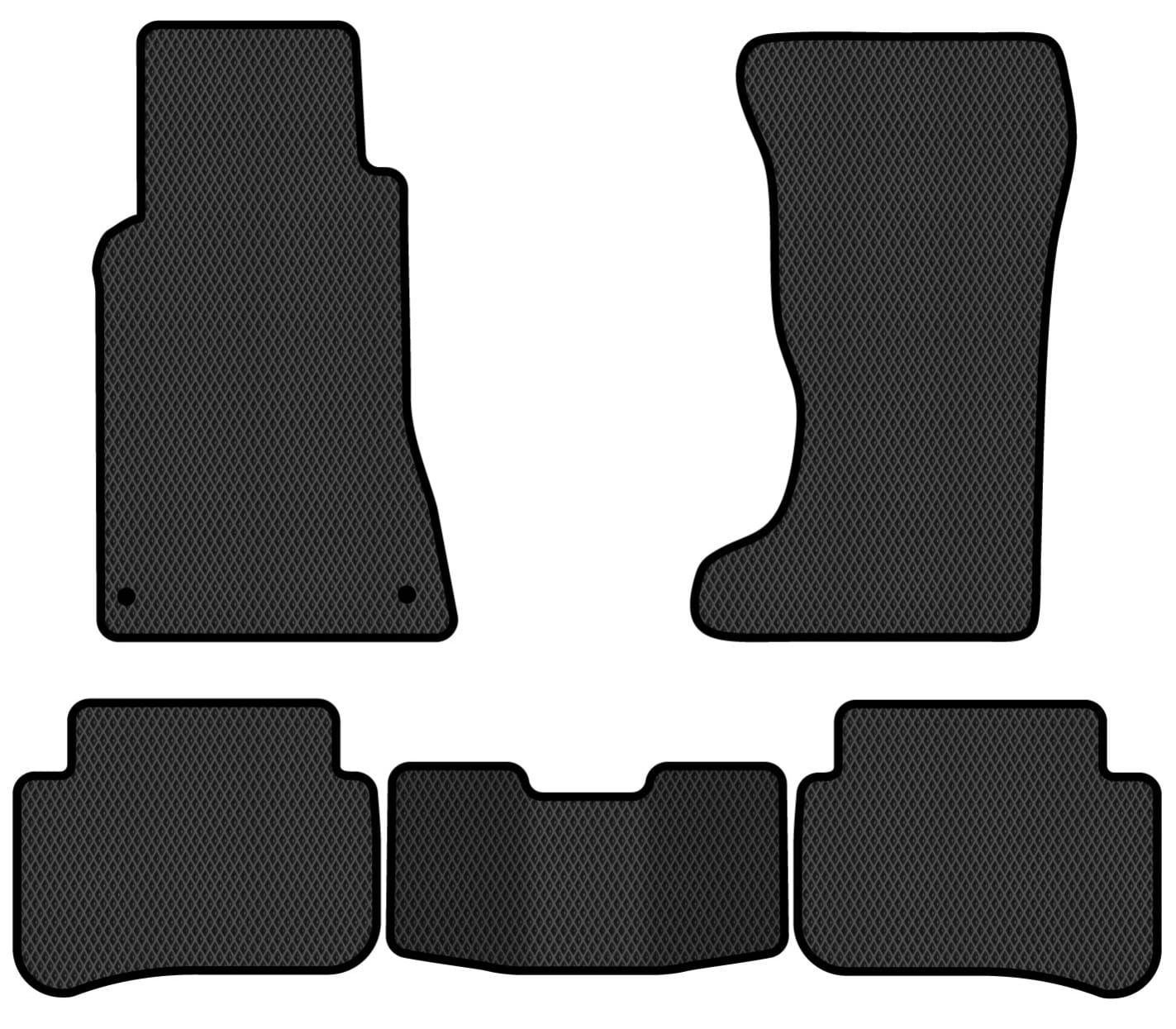 EVA коврики в салон авто EVAtech для C-Class (W203) 4WD Mercedes-Benz 2000-2007 1 поколение Sedan EU MB32453CB5MS2RBB