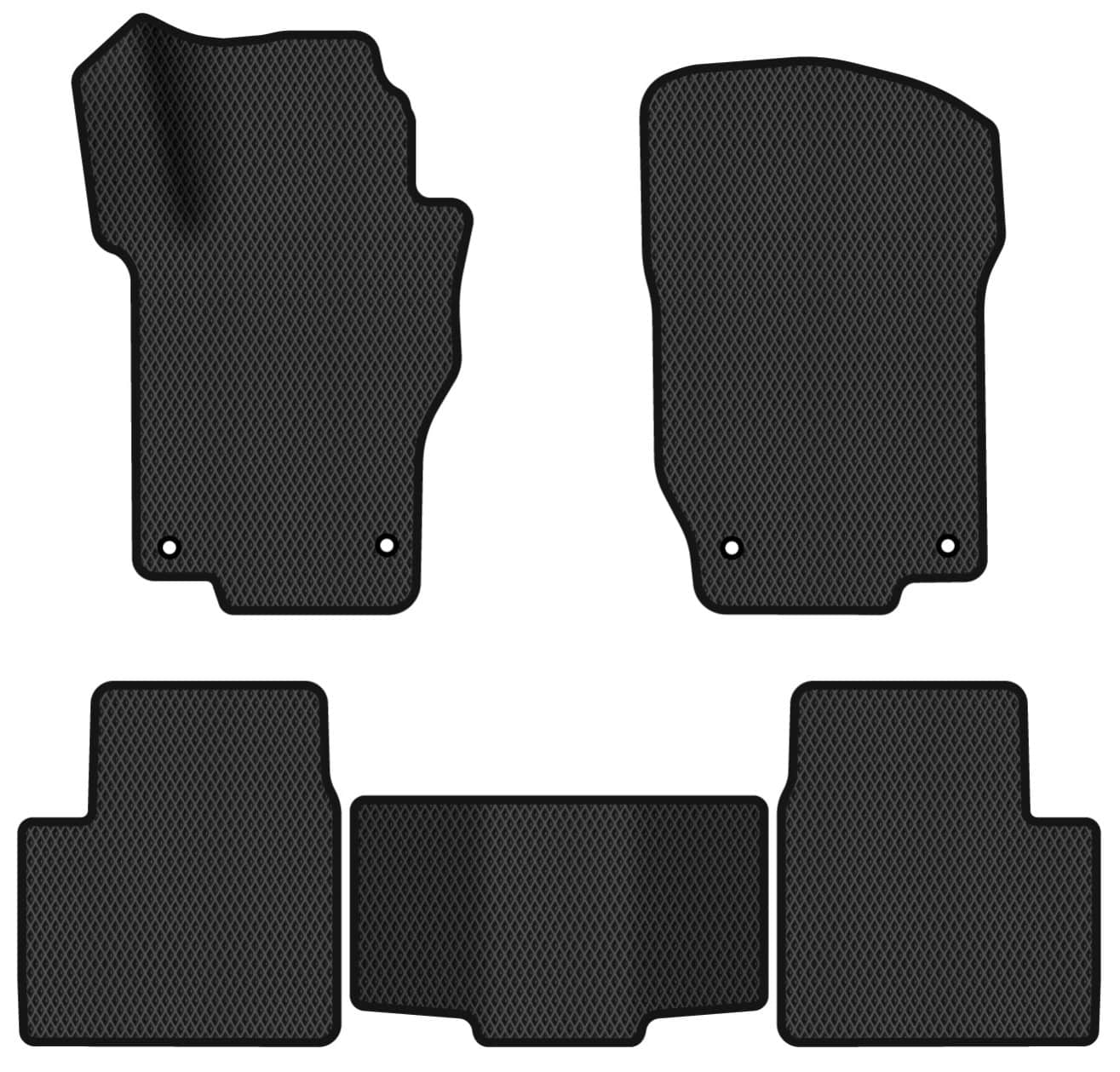 EVA коврики в салон авто EVAtech для GL-Class (X164) 7 seats Mercedes-Benz 2006-2012 1 поколение SUV EU MB33123CD5MS4RBB