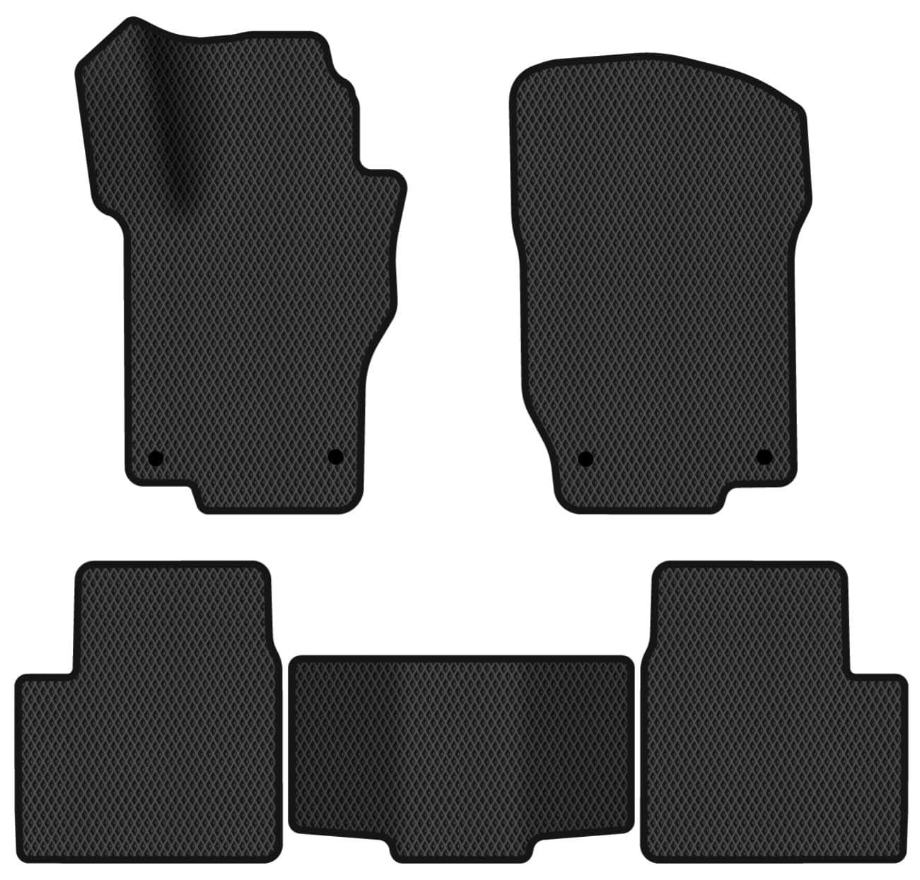 EVA коврики в салон авто EVAtech для GL-Class (X164) 5 seats Mercedes-Benz 2006-2012 1 поколение SUV USA MB33578CD5MS4RBB