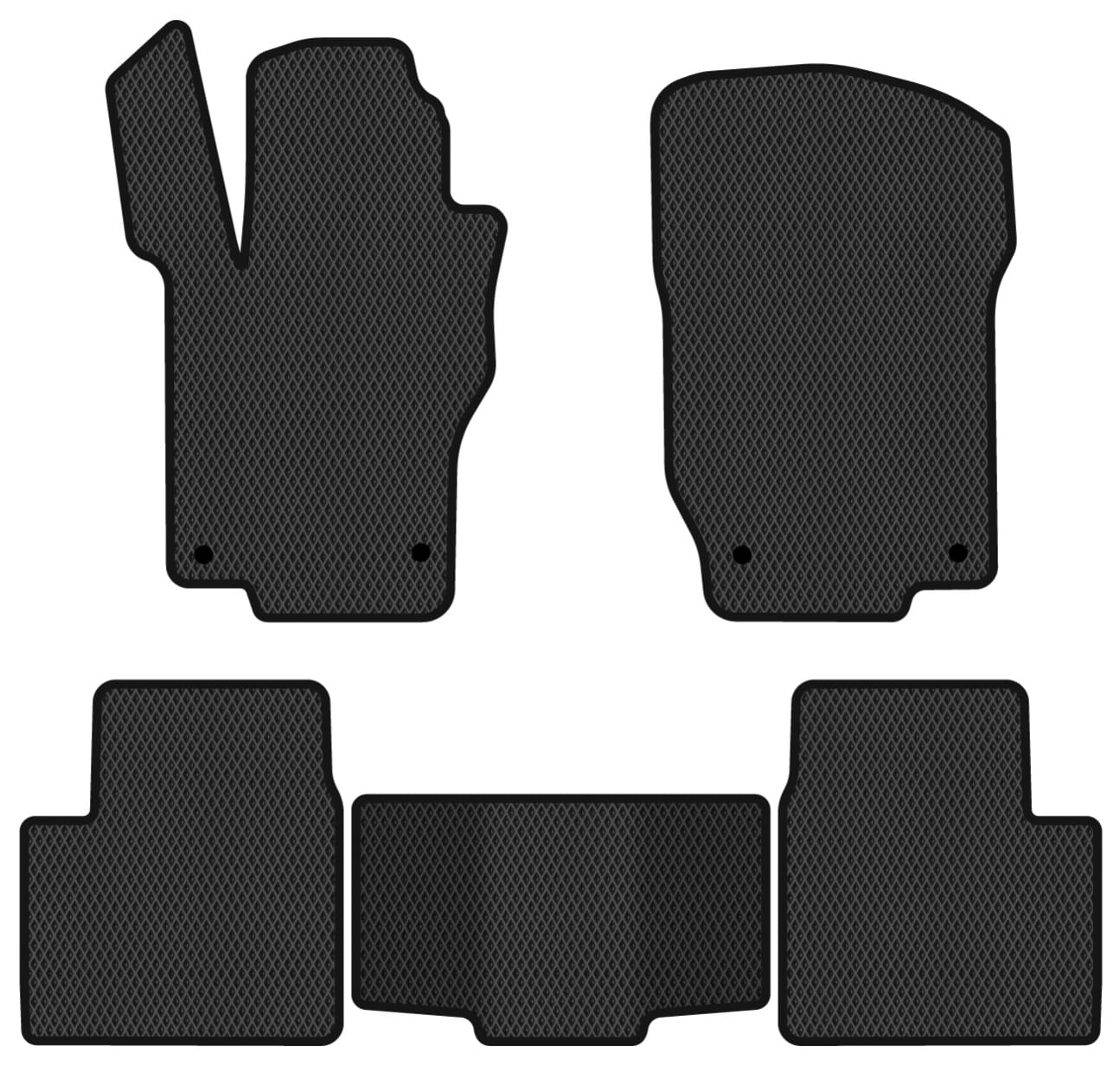 EVA коврики в салон авто EVAtech для GL-Class (X164) 7 seats Mercedes-Benz 2006-2012 1 поколение SUV USA MB33579C5MS4RBB