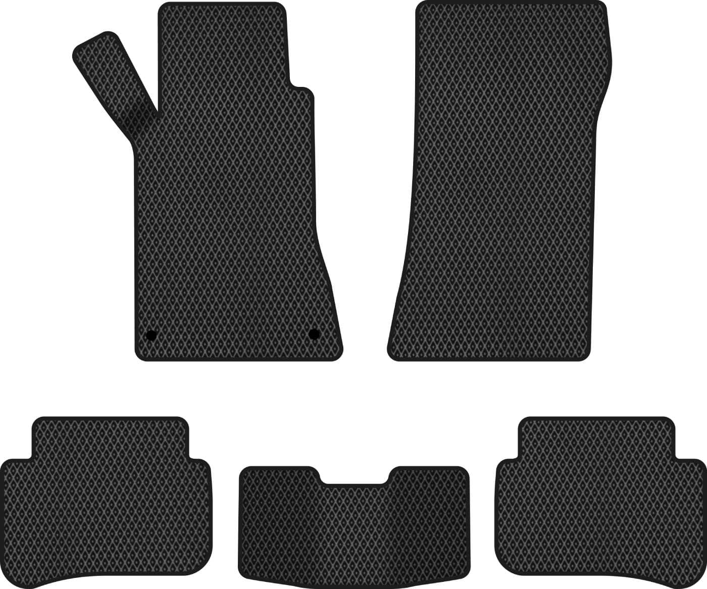 EVA килимок в багажник авто EVAtech для C-Class (W203) RWD Mercedes-Benz 2000-2007 1 покоління Sedan EU (MB3152B1KBB)