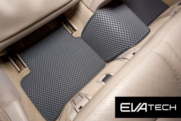 Фото - Коврики из экокожи в салон авто EVAtech для E-Class (W211) RWD Mercedes-Benz 2002-2009 3 поколение Sedan EU (MB3400C5MS4BBLB)