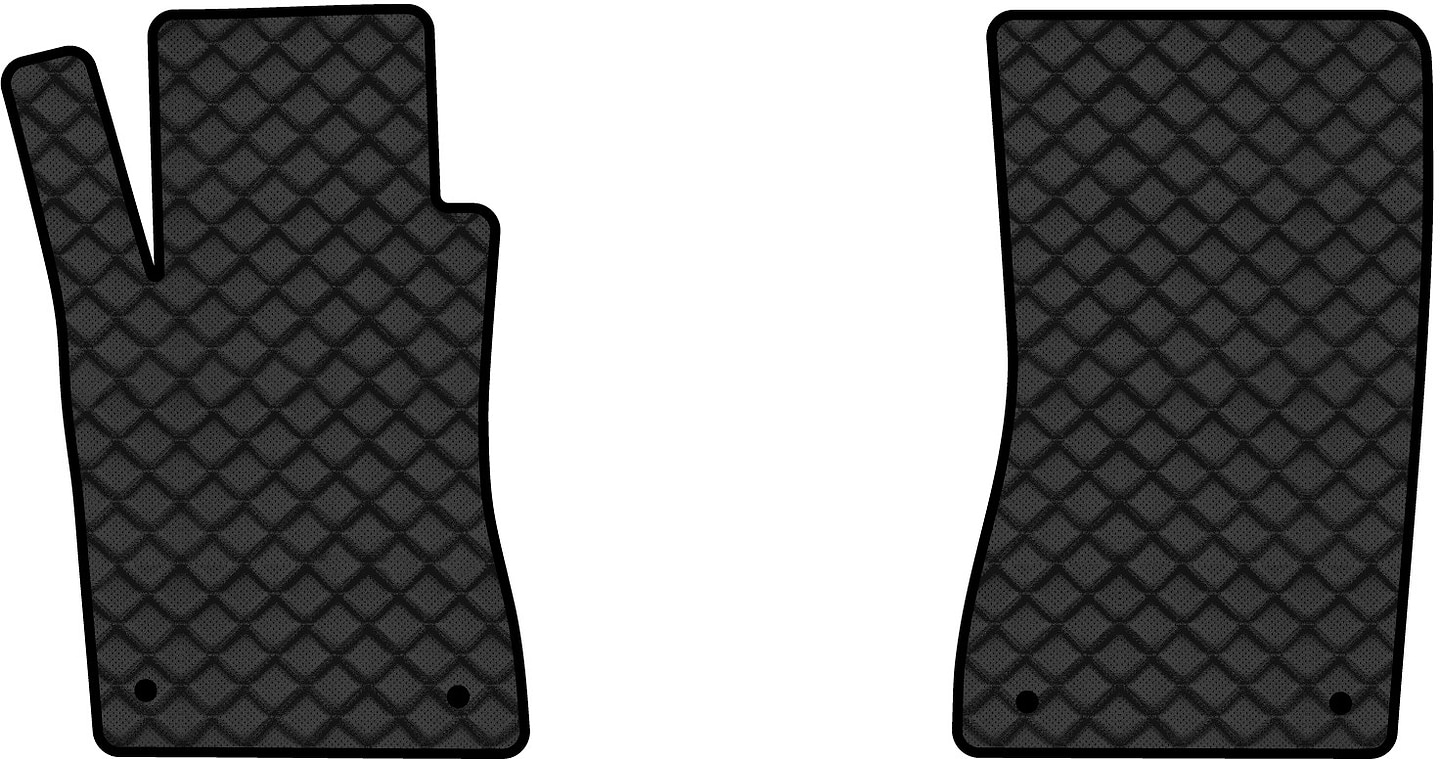 Коврики из экокожи в салон авто передние EVAtech ECO для E-Class (W211) RWD Mercedes-Benz 2002-2009 3 поколение Sedan EU (MB3400A2MS4BBLB)