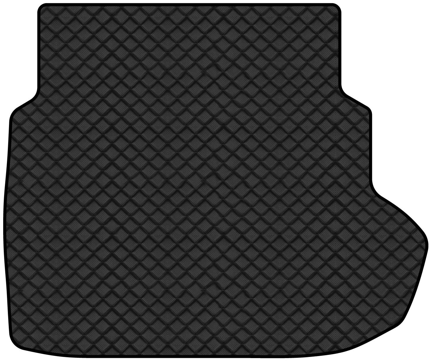 Килимок з екошкіри в багажник авто EVAtech ECO для E-Class (W211) RWD Mercedes-Benz 2002-2009 3 покоління Sedan EU MB3400B1BBLB