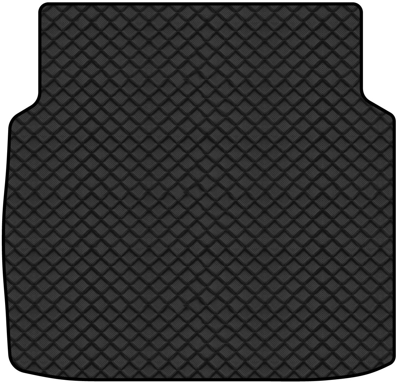 Килимок з екошкіри в багажник авто EVAtech ECO для E-Class (W211) RWD Mercedes-Benz 2002-2009 3 покоління Sedan EU MB3400BO1BBLB