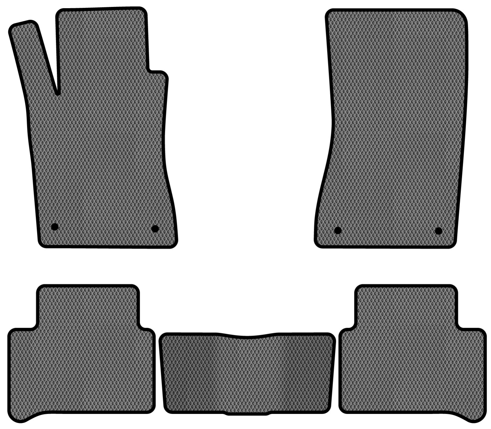 EVA коврики в салон авто EVAtech для E-Class (W211) RWD Mercedes-Benz 2002-2009 3 поколение Sedan EU MB3400C5MS4RGB