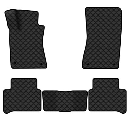 Коврики из экокожи в салон авто EVAtech для E-Class (W211) RWD Mercedes-Benz 2002-2009 3 поколение Sedan EU (MB3400CD5MS4BBLB)