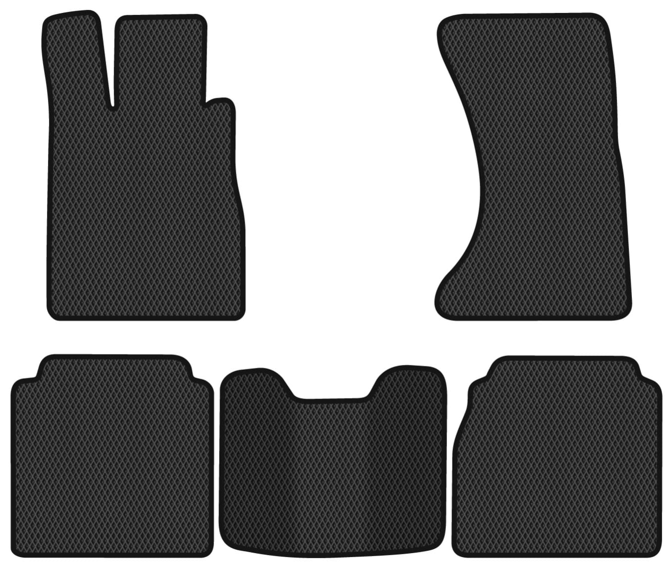 EVA килимки в салон авто EVAtech для S-Class (W220) (Long) 4WD Mercedes-Benz 1998-2005 4 покоління Sedan EU (MB44066C5RBB)