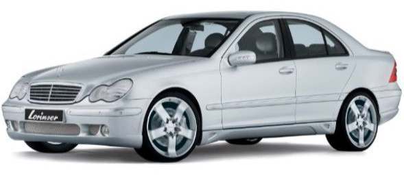 Фото - Коврики из экокожи в салон авто EVAtech для C-Class (W203) RWD Mercedes-Benz 2000-2007 1 поколение Sedan EU (MB3152C5MS2BBB)
