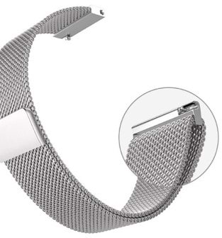 Фото - Ремешок для смарт-часов BeCover Milanese Style for LG Watch Sport W280A (20mm) Silver (707699)