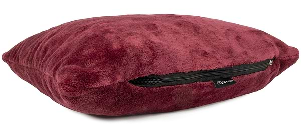 Фото - Набір плед + подушка в авто EVAtech M для Land Rover червоні MBLMPSMRV038