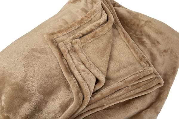 Фото - Набір плед + подушка в авто EVAtech із махри M для Audi S-Line бежеві MBLMPSMIV004