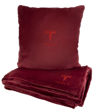 Фото - Набір плед + подушка в авто EVAtech M для Tesla сірі MBLMPSMGV041