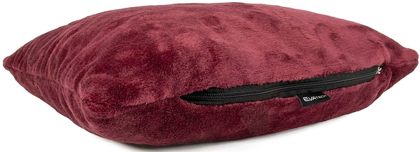 Фото - Набір плед + подушка в авто EVAtech із махри M для Acura червоні MBLMPSMRV045