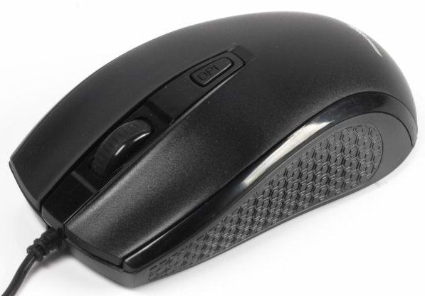 Мышь проводная Maxxter Mc-331 Black USB - Фото 1