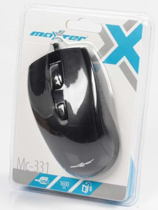 Фото - Мышь проводная Maxxter Mc-331 Black USB