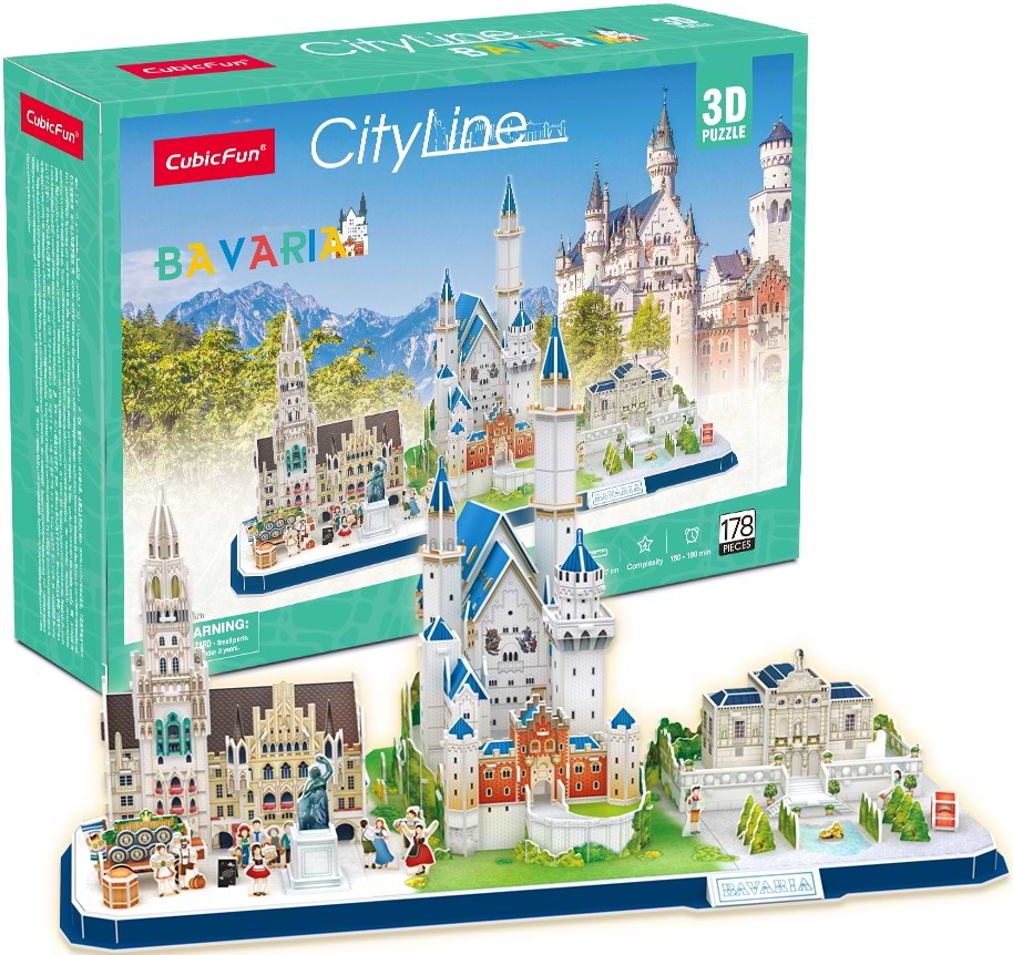 3D пазли Cubic Fun City Line "Баварія" (MC267h)