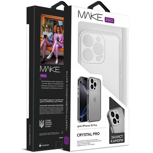 Фото - Чохол для смартфону MAKE Apple iPhone 16 Pro Crystal Pro (MCC-AI16P)