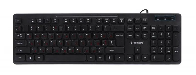 Клавиатура проводная Gembird KB-MCH-04-UA Black USB UKR - Фото 1