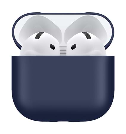 Чохол для навушників MAKE for Apple AirPods 4 Silicone Dark Blue (MCL-AA4DB) - Фото 1