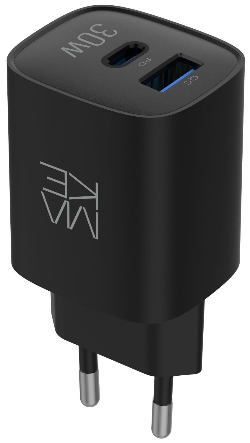 Купити Мережевий зарядний пристрій MAKE 30W GaN PD + QC3.0  Black (MCW-3021GBK) - Фото 1 Мережевий зарядний пристрій MAKE 30W GaN PD + QC3.0  Black (MCW-3021GBK) - Фото 1