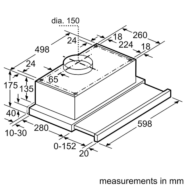 Фото - Витяжка вбудована Bosch DHI646CQ
