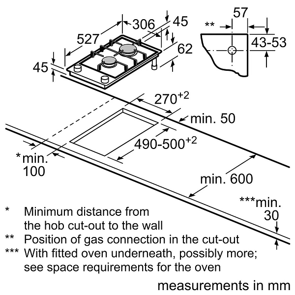 Фото - Варочная панель газовая Bosch PRB3A6I40