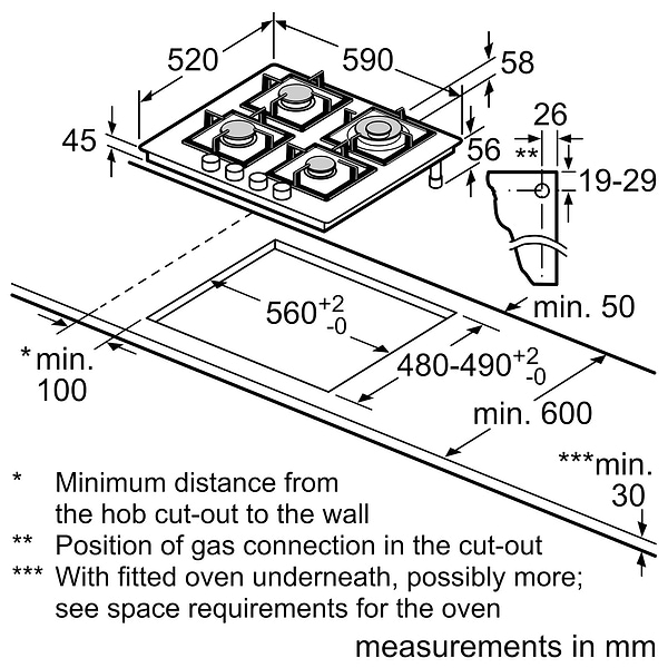 Фото - Варочная панель газовая Bosch PNP6B2O92R