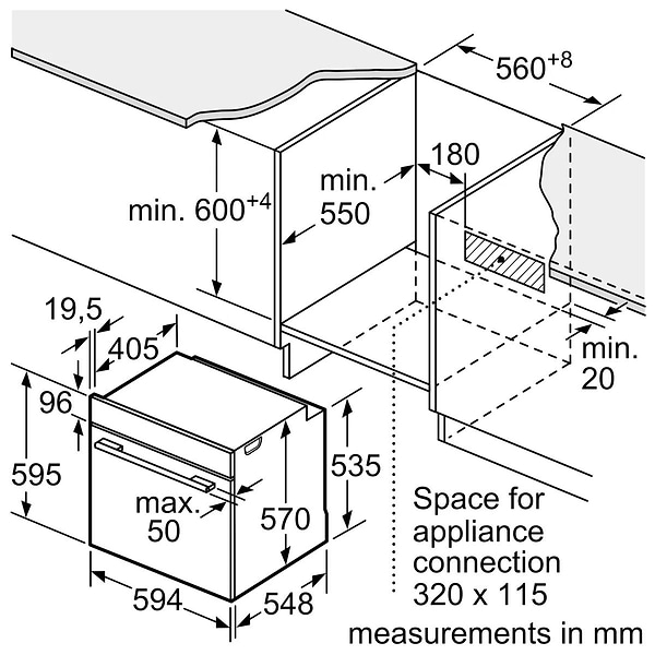 Фото - Духовой шкаф электрический Bosch HUA736EG0T