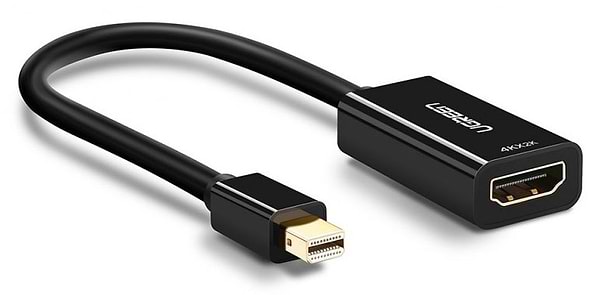 Фото - Адаптер Mini Display Port-HDMI UGREEN MD112 Mini DP to HDMI Converter Black (40360)