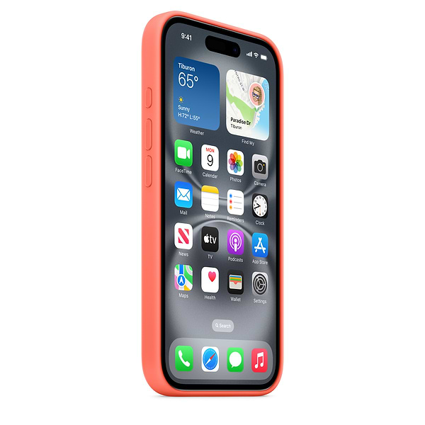 Фото - Чехол для смартфона Apple Silicone Case with MagSafe Tangerine iPhone 16 (MDGN4ZM/A)