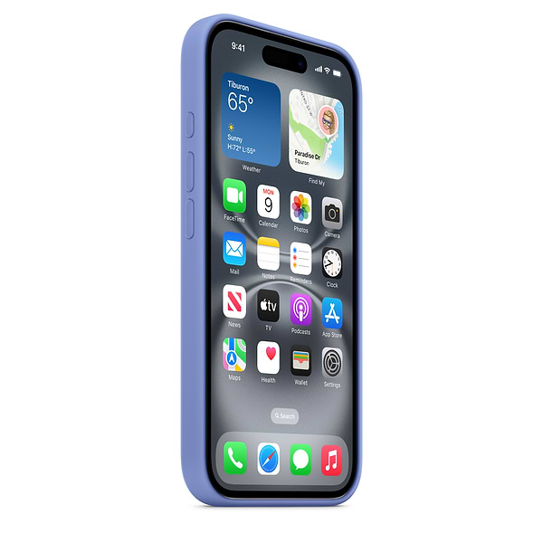 Фото - Чохол для смартфону Apple Silicone Case with MagSafe Periwinkle iPhone 16 (MDGQ4ZM/A)